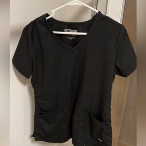 Greys Anatomy Scrubs Women’s Black Scrub Top